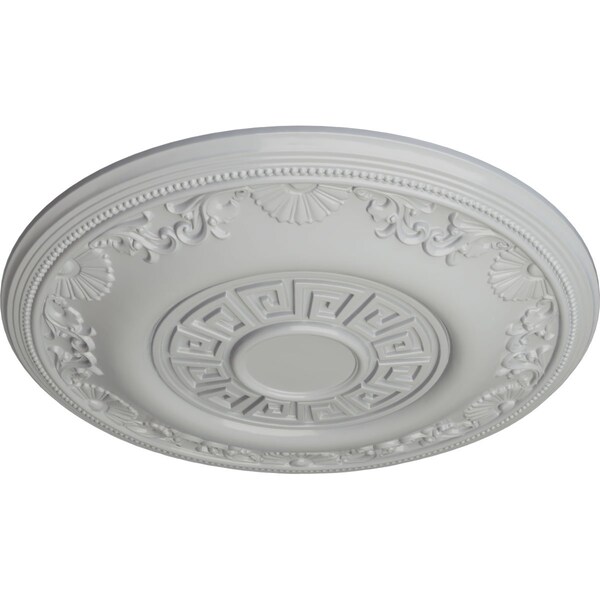 Nestor Ceiling Medallion (Fits Canopies Up To 5), Hand-Painted Frost, 25 7/8OD X 2 1/4P
